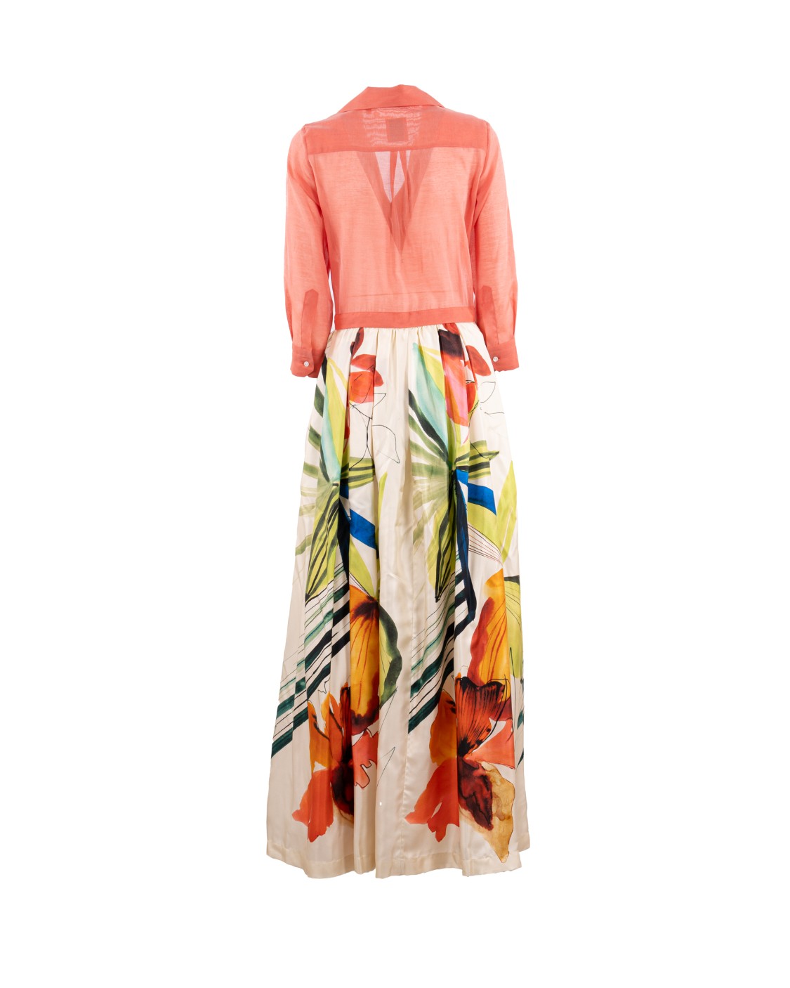 shop SARA ROKA  Abito: Sara Roka abito "Jemma Long".
Maxi gonna a portafoglio con stampa floreale multi-color.
Camicia con maniche lunghe in cotone muslin, oversize con spalle scese.
Gonna a portafoglio in seta.
Composizione: 69% Cotone, 31% Seta (Camicia); 100% Seta (Gonna).
Made in Italy. JEMMA LONG S1Q1392-AA number 9498291